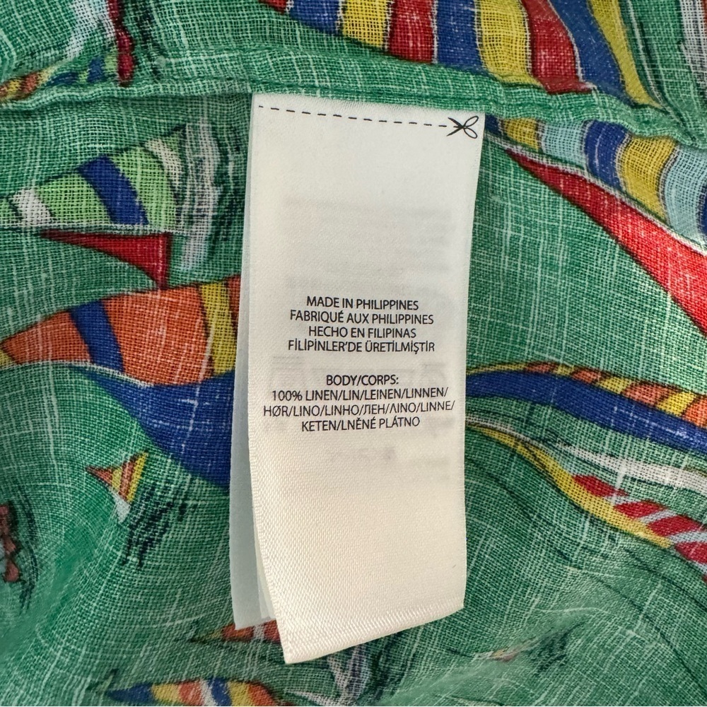 Ralph Lauren Green Linen Sailboat Shirt NWT Small - Picture 7 of 11